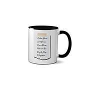 Smithy's Indian List Funny Mug - TV Comedy Take-Away Christmas Special Joke Gift Present (Black Handle Prime)