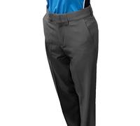 Smitty | BB-S-359 | Women's Premium 4-Way Stretch Flat Front Base Umpire Pants w/Slash Pockets Baseball Softball (Charcoal Gray, 6)