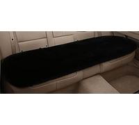 SMIUPIN Universal Fit Fuzzy Faux Wool Auto Front & back Seat Pad,Car Seat Cover Protector Cushion Soft Warm for Winter - 1pcs (black,Back seat)