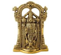 SMIZZY ; (RE)TOUCHING LIVES Metal Wall Hanging God Tirupati Balaji,Sri Venkateswara Idol,Spiritual Home Dcor, Gifts Statue for Pooja Gift Living Room Mandir Decor Gold Color,1Pc.
