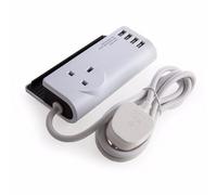 SMJ 1G 13A Tabletop Extension Lead With 4 USB Charging Ports