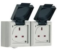 Smj Electrical Ep213b Ip54 Twin 13a Socket