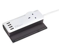 SMJ Electrical SMJSDESKT Desktop Charging Station with USB - Black/White