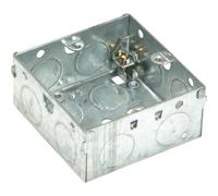 SMJ Single Socket Metal Back Box 35mm