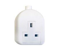 SMJ RTS1GW Extension Socket 1-Gang 13amp Rubber - White- you get 10