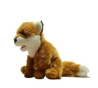 SMJWH Adorable Red Fox Plush Toy Stuffed Animal Realistic Life Vixen Cub Soft Huggable Comforting Gift for Kids & Adults Home Decor