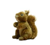 SMJWH Adorable Red Squirrel Plush Toy Stuffed Animal Lifelike Forest Critter Soft Cuddle Buddy Gift for Kids and Adults Home Decor Nursery Ornament
