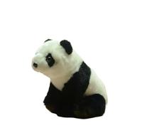 SMJWH Adorable Sitting Panda Plush Toy Soft Black and White Stuffed Animal Realistic Bear Doll Collectible Gift for Kids & Decor