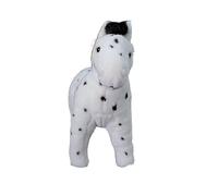 SMJWH Appaloosa Horse Plush Toy Realistic Spotted Stuffed Animal Soft Black & White Farm Doll Great Gift for Equestrians Kids Adults