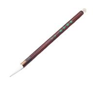 SMJWH Calligraphy Brush with Rosewood Style Handle, Bristle Sumi Painting for Medium Script, Kanji Art and Regular Writing