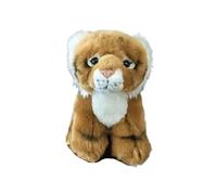SMJWH Cute Child Tiger Plush Toy, Soft Stuffed Animal Cub Doll, Realistic White or Yellow for Kids, (Yellow)