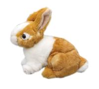 SMJWH Cute Dutch Rabbit Plush Toy, Soft Stuffed Animal Bunny Doll, Realistic Holland Lop Figurine for Kids & Adults, Cuddly Pet Lover Gift