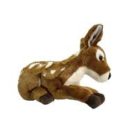 SMJWH Cute Fawn Deer Plush Toy Soft Stuffed Spotted Animal Doll Realistic Reindeer Gift for Kids Toddlers