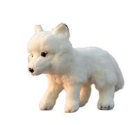 SMJWH Cute Fox & Samoyed Plush Toy, Arctic Fox, Red Fox, Soft Animal, KK Fabric