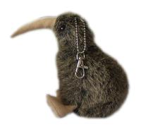 SMJWH Cute Kiwi Bird Plush Keychain,Soft Stuffed Animal Toy, Zealand Native Keyring, Fluffy Backpack Charm for Kids & Adults, Gift(Brown)