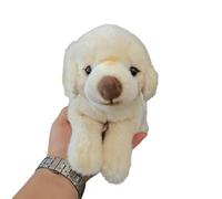 SMJWH Cute Labrador Retriever Plush Toy, Realistic Golden Stuffed Puppy, Soft Doggy Doll for Kids & Adults, Cuddle Gift