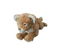 SMJWH Cute Lion Cub Plush Toy, Soft Lioness Stuffed Animal Doll, Educational Wildlife Toy for, Available in Sitting or Lying Pose(Prone length 40cm)