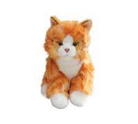 SMJWH Cute Orange Tabby Plush Toy, Soft Kitty Stuffed Animal Doll, for Kids