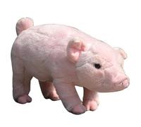 SMJWH Cute Pink Pig Plush Toy Soft Stuffed Animal Doll Realistic Farm Piglet Gift