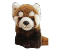 SMJWH Cute Red Panda Plush Toy Stuffed Animal Lifelike Red Panda Bear Soft Cuddly Doll for Kids Boys Girls Birthday Nursery Decor (8 inch)