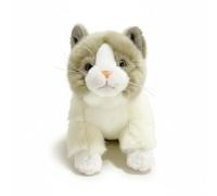 SMJWH Cute Sitting Ginger Plush Toy Soft Orange Tabby Kitten Stuffed Animal Doll Gift for Lovers(B)