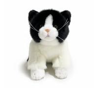 SMJWH Cute Sitting Ginger Plush Toy Soft Orange Tabby Kitten Stuffed Animal Doll Gift for Lovers(C)