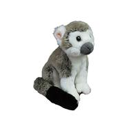 SMJWH Cute Squirrel Monkey Plush Toy Sitting Primate Stuffed Animal Doll Wildlife Education for Kids Boys Girls Birthday Gift(Gray)