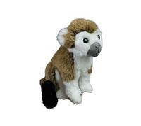 SMJWH Cute Squirrel Monkey Plush Toy Sitting Primate Stuffed Animal Doll Wildlife Education for Kids Boys Girls Birthday Gift(Brown)