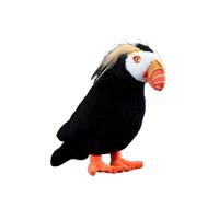 SMJWH Lifelike Tufted Puffin Plush Toy Realistic Sea Bird Stuffed Animal Doll Educational Gift for Bird Lovers