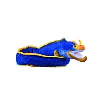 SMJWH Realistic Blue Ribbon Eel Plush Toy, Rhinomuraena Quaestita Stuffed Animal, Moray Soft, Ocean Life Plushie, 100cm