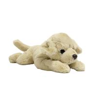 SMJWH Realistic Golden Retriever/Labrador Puppy Plush Toy Lying Down Stuffed Dog Soft Cream Coloured Kids Gift