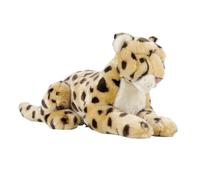 SMJWH Realistic Leopard Plush Toy Yellow Spotted Cheetah Stuffed Animal Soft Doll for Kids Birthday Gift Jungle Wildlife Nursery Decor 53cm