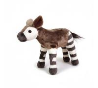 SMJWH Realistic Okapi Plush Toy Stuffed Rare Forest Animal Educational Wildlife Doll Stripe Pattern Gift for Kids Adults