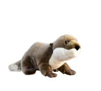 SMJWH Realistic Otter Plush Toy, Soft Stuffed Animal Doll, Cute Lifelike River Otter Cuddly Toy for & Adults, Aquatic Wildlife Gift(34cm)