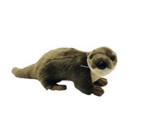 SMJWH Realistic Otter Plush Toy Stuffed Animal Cute River Sea Animal Doll Soft Educational Wildlife Cuddle Toy Best Gift for Kids Adults
