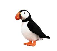 SMJWH Realistic Puffin Plush Toy, Atlantic Puffin Stuffed Animal, Cute Sea Bird Soft Toy, Wildlife Plushie, Educational Gift, 27cm.