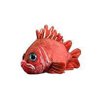 SMJWH Realistic Red Bigeye Fish Plush Toy, Japanese Squirrelfish Stuffed Animal, Cute Red Beryx Plushie, Ocean Life Soft Toy, 38cm.