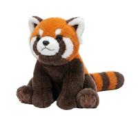 SMJWH Realistic Red Panda Plush Toy Stuffed Animal Alert Pose Cute Wildlife Doll | Super Soft Cuddly Zoo Gift for Kids & Teens