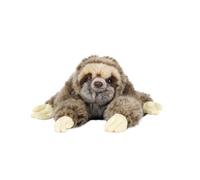 SMJWH Realistic Sloth Plush Toy, Soft Stuffed Animal Doll, Cute Lying Position Wildlife Plushie, Cuddly Birthday Gift for Kids & Lovers