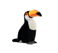 SMJWH Realistic Toucan Plush Toy Soft Cuddly Bird Stuffed Animal, Cute Exotic Jungle Creature Doll for Kids Birthday Gift, Home Nursery Decor