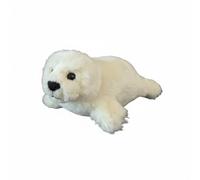 SMJWH Super Cute Harp Seal Pup Plush Toy Soft Marine Animal Doll Adorable Arctic Stuffed Cuddly Gift for Kids & Ocean Lovers
