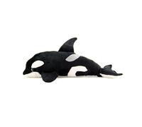 SMJWH Ultra Soft Orca Plush Toy Realistic Killer Whale Stuffed Animal Cuddly Ocean Creature Doll High Gift for Kids Adults