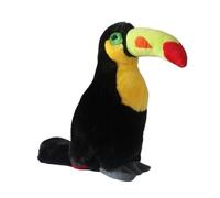 SMJWH Vibrant Toucan Plush Toy Stuffed Bird Animal Doll Realistic Big Beak Soft Cuddle Gift for Kids & Exotic Nature Lovers