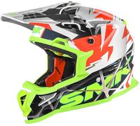 SMK Allterra Fulmine N Motocross Helmet, white/yellow, size XL (61)