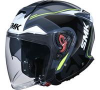 SMK GTJ Tourer Jet Helmet, black-grey, size M for Men