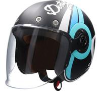 SMK RETRO JET SPEED TT open face helmet matt blue-black XS