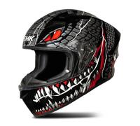 SMK Stellar Taotei Full Face Helmet Black/RedL Black,Red