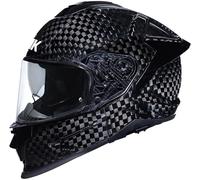 SMK Titan Carbon Solid, full face helmet M Black