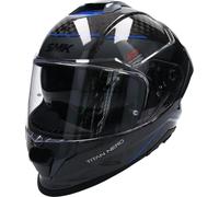 SMK TITAN CARBON NERO full face helmet black-anthracite-blue XS