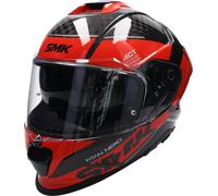 SMK TITAN CARBON NERO full face helmet black-anthracite-red XXL
